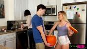 Bokep HD Stepsis Aubrey catches horny stepbrother fucking the family pumpkin 2024