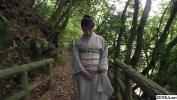 Download vidio Bokep Amazingly beautiful JAV milf Akemi Horiuchi in a kimono flashes her lower body while outdoors in a forest before kneeling to perform a blowjob in HD with English subtitles 3gp